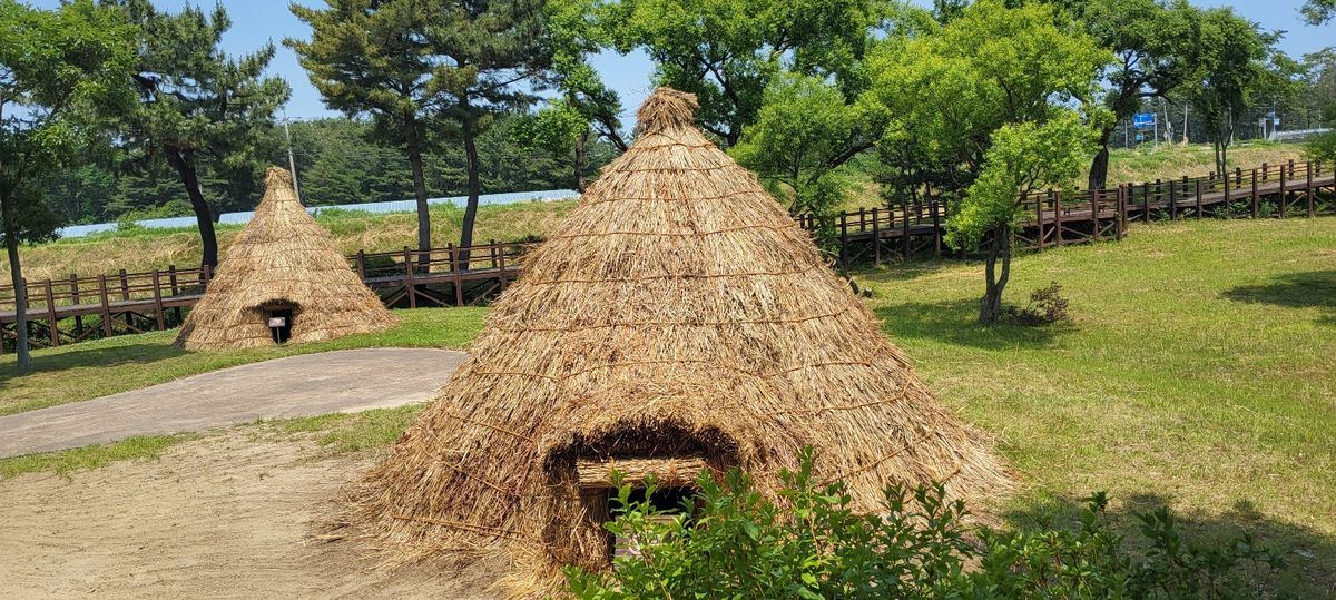 양양 오산리 선사유적 움집 시공